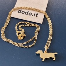 Dodo Pomellato Collana Ciondolo Cane Bassotto Grande Oro Giallo 18kt 750 Raro