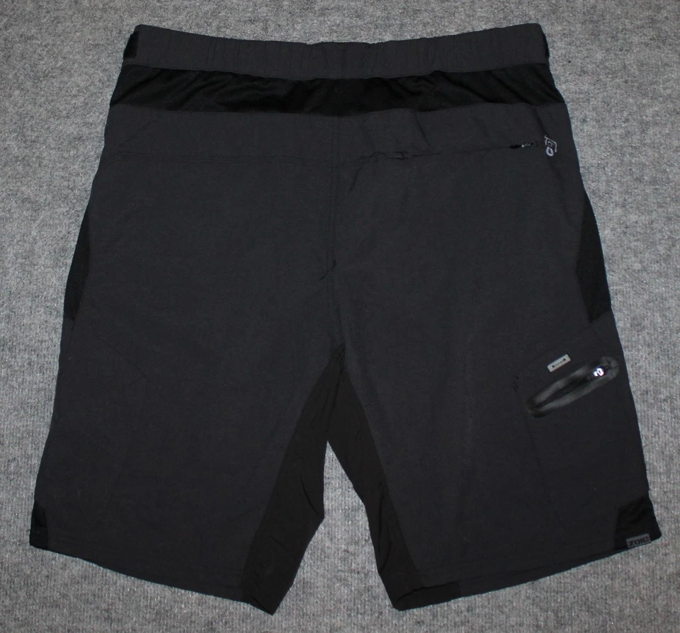 ZOIC MEN'S ETHER MOUNTAIN BIKE SHORT 12" Ins w/o Liner Coal Gray sz XL Shorts - Image 4 of 4