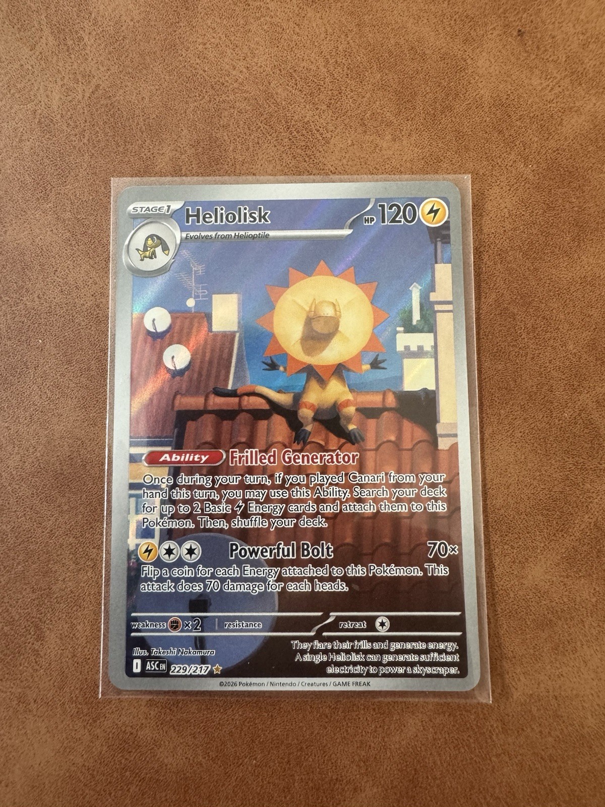 Pokémon TCG Heliolisk - Ascended Heros - 229/217 - Illustration Rare