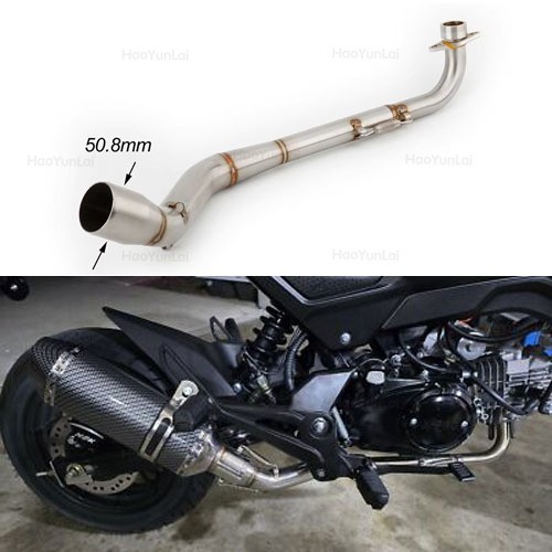 For Honda Grom MSX 125 2013-2024 Motorcycle Exhaust System Header Muffler Pipe