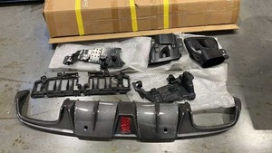 Used For 2015-2018 Benz C205 Coupe C63 C300 C200 LED Rear Diffuser Exhaust Tips