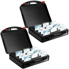 Name tag Organizer Storage Name Holder Organizer Tray Holds 60 tag with 2 Cli...