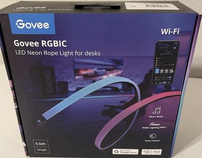 NEW, Sealed Govee 6.56 Ft  RGBIC Neon Rope Light Strip For Gaming Desk