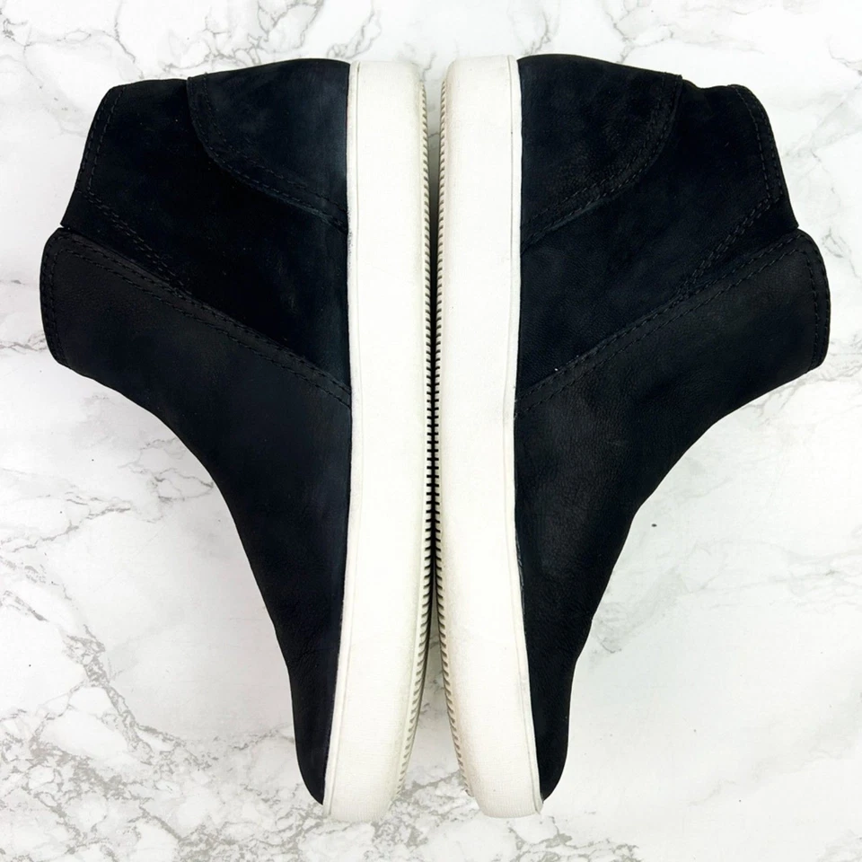 Naturalizer Miranda Cuero Nobuck Botín al Tobillo 9.5 Negro Cremallera Zapatillas Altas Foto 4 de 4