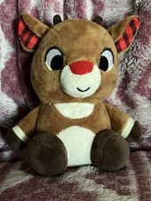 Rudolph Plush Rattle Red Nose Reindeer Misfits Island Christmas Kids