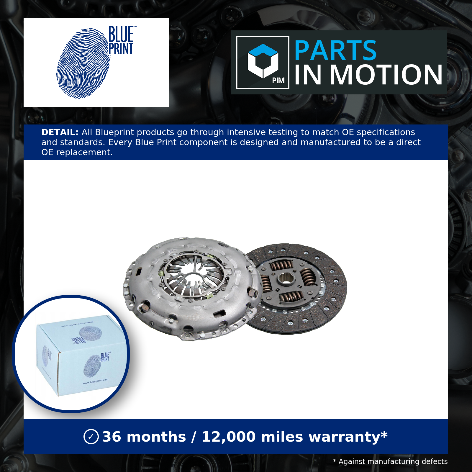 Clutch Kit 2 piece (Cover+Plate) fits VW AMAROK 2.0 10 to 16 CFPA 240mm Quality