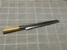 Japanese NAGOMI Bread Knife Damascus Hammered Steel Blade Seki Japan Gift