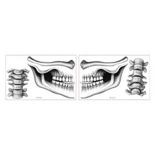 Realistic Clown Mouth Temporary Body Art For Halloween Scary Lip Decoration