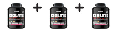 3 x Weider Isolate Whey 100 CFM (908g) Strawberry Ice Cream (73,42 EUR/kg)