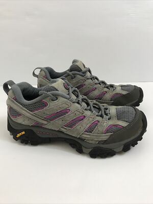 Merrell Sport Castle Rock Hiking Shoes Vibram  Suede Womens Size 7.5