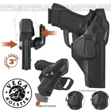 Fondina VEGA HOLSTER CAMA DCH8 con Doppia Sicura in POLIMERO per Beretta 92 - 98