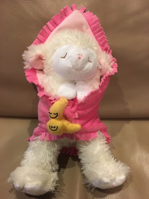 Fiesta 10  Pink Security Blanket Babies Praying Lamb Plush Bless Me SOUND