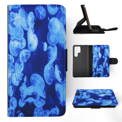 FLIP CASE FOR SAMSUNG GALAXY|JELLYFISH MARINE FISH AQUATIC #6