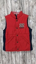 Boy's Youth OshKosh Red/Blue Snap Front Vest 32 Hook  Loop Closure Pockets  5