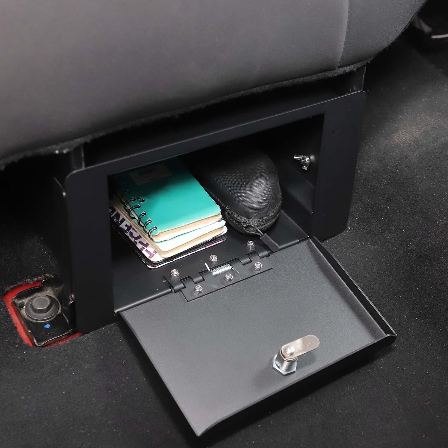 Lockable Rear Box Lockable Conbination Lock Rear Seat Safe Box Storage For Jeep Wrangler ...