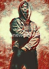 Tupac Shakur 2Pac Canvas 24"x18"Wall Art Picture Print