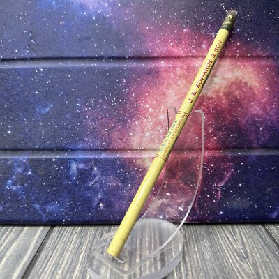 Vtg JE Edwards & Son Contractors Allentown PA Unsharpened Advertisement Pencil 