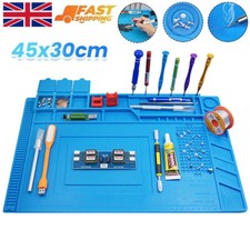 Solder Anti Static Magnetic Silicone Heat Insulation Pad Desk Work Repair Mat UK