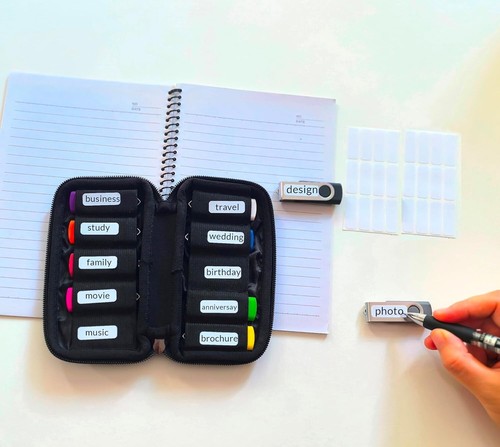 Custodia Porta Unità Flash | Borsa Porta USB 10 Slot | Custodia Organizer Portatile - Foto 3 di 6