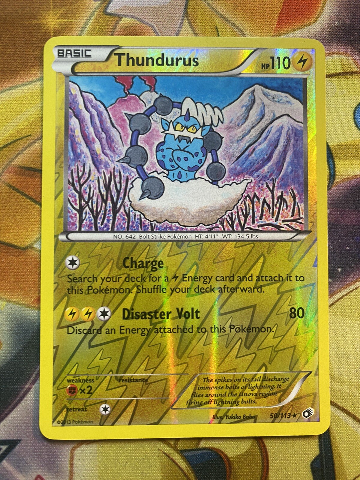 Thundurus 50/113 NM Legendary Treasures | REVERSE HOLO |