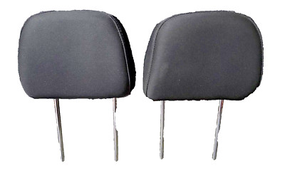 11-15 Kia Sorento Left Right 2nd Row Headrest Head Rest L+R Pair Black Cloth OEM