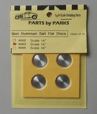 SALT FLAT DISC Scale 15" 1:24 1:25 PART BY PARKS CAR MODEL ACCESSORY 6003