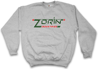 ZORIN INDUSTRIES I SWEATSHIRT PULLOVER Sign Logo Company James MI6 London Bond