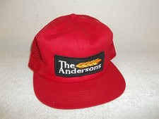 Vtg K-PRODUCTS THE ANDERSONS FARM FEED EQUIPMENT MESH TRUCKER SNAPBACK HAT