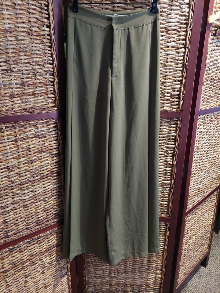 Morris Day The Label Wide Leg Flared Hem Dressy Wear Pants Size XS 8 Women's