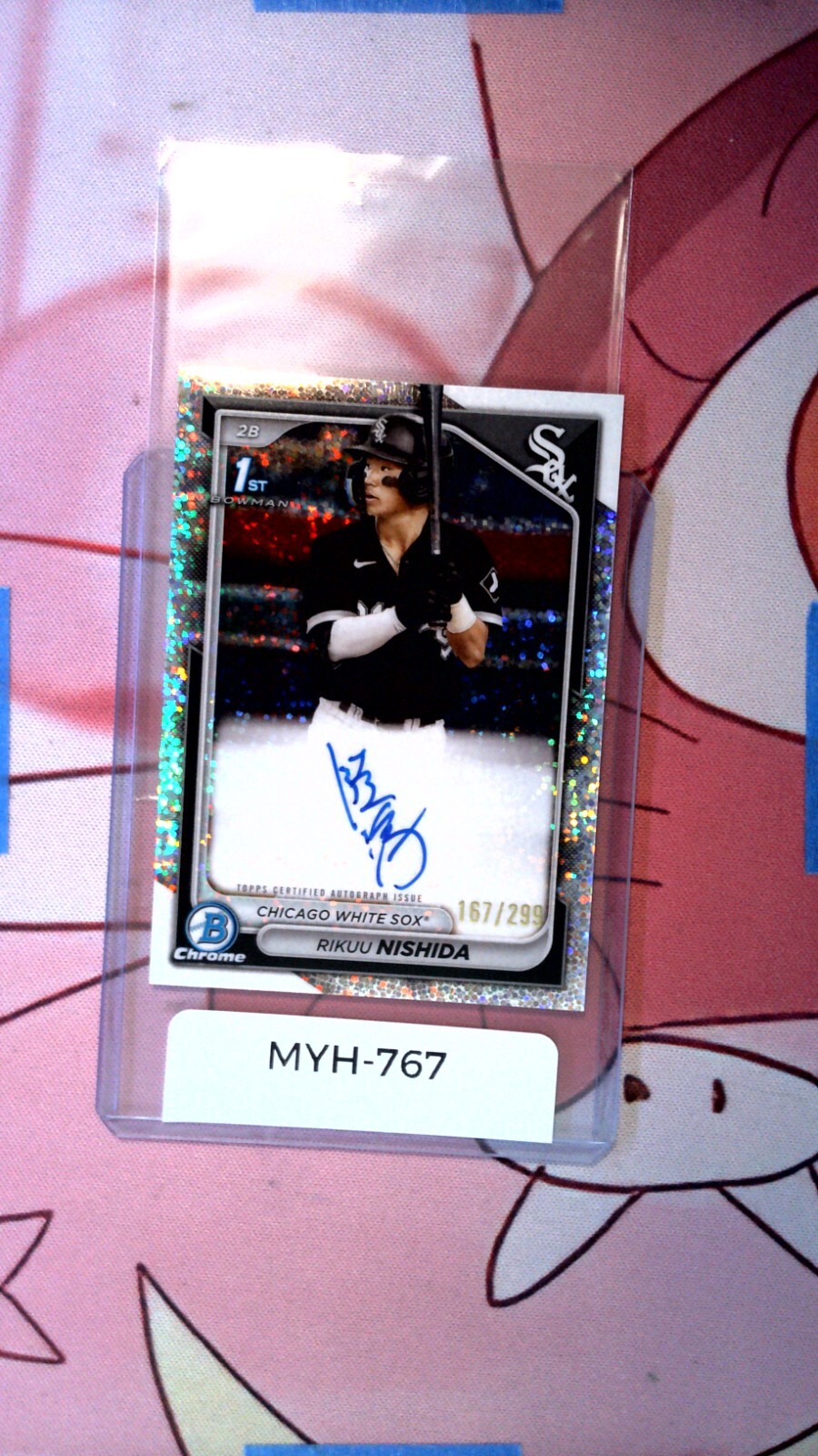 RIKUU NISHIDA 2024 BOWMAN #CPARN CHROME PROSPECT AUTO SPECKLE /299 (RC)