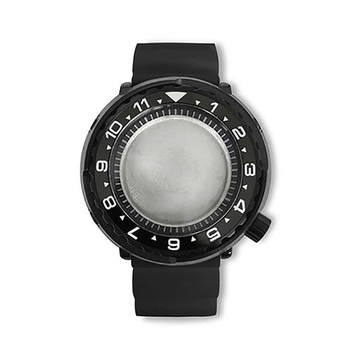 For NH35/NH36 Watch Movement PVD 45MM Black Case Inner Shadow Black Rubber Strap - Picture 24 of 25
