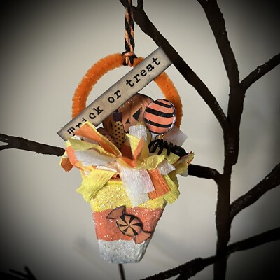 Vintage Stil Halloween Baumschmuck Zuckermais Thema