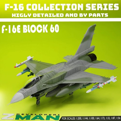 1/144 Full line of U.S. F-16 jet fighters Unpainted Assembly Model 3D Printed - Picture 3 of 7