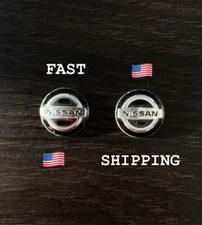 NEW NISSAN 2pcs 14mm Key Fob Emblem Sticker Decal Logo Remote Badge