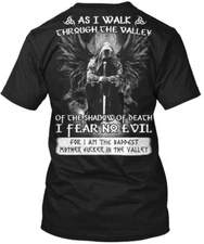 As I Walk Through The Valley - Chrough Valley Of T-Shirt Made in the USA S-5XL