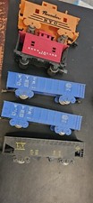 O Gauge Tank Cars, Cabooses , etc Model Trains lot Of 5