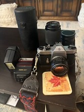 Honeywell Pentax Spotomatic II Camera Photo Super Takumar 1:1.8/55 Untested