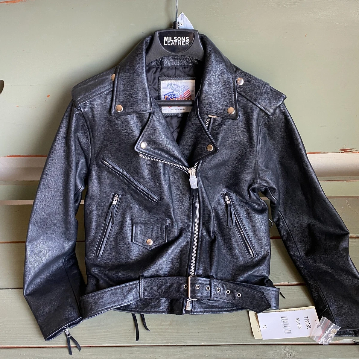 Vintage excelled leather motorcycle jacket sale