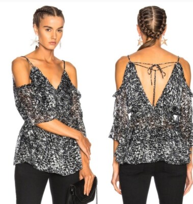 IRO Eldan top Off The Shoulder us size 6  french Size 36 