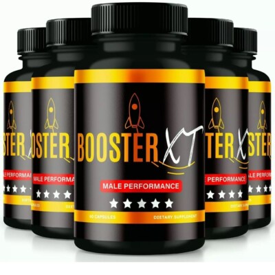 (5 Pack) Booster XT Male Capsules  to Boost T-Levels for Enhanced Intimate Drive