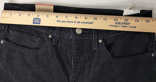 Levi's Women's 314 Shaping Straight Corduroy Jeans Size 30x30 Black Mid Rise Nwt - Picture 4 of 9