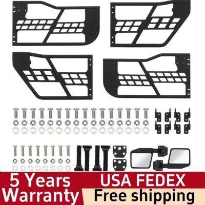  Off-Road Safari Tubular Doors with Two Mirrors for Jeep Wrangler JK 2007-2018