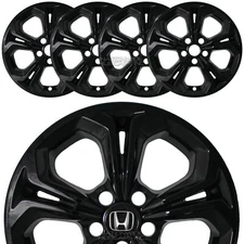 4 fit Honda Accord EX LX 2023-2025 Black 17" Wheel Skins Rim Covers Hub Caps