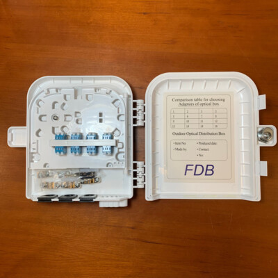16 Fiber LC UPC OM3 UV Weather Resistant FTTH Outdoor Wall or Pole Mount