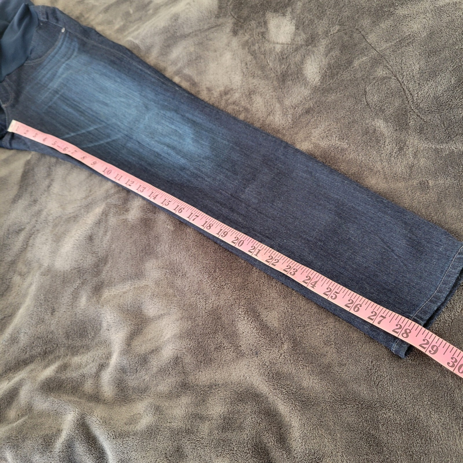 3/ $30 AG Adriano Goldschmied Maternity High Rise Ankle Jeans 27 R Dark Wash thumbnail 5