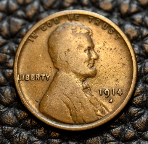 1914-S Lincoln Cent ~ VERY GOOD (VG) Condition ~ COMBINED SHIPPING!