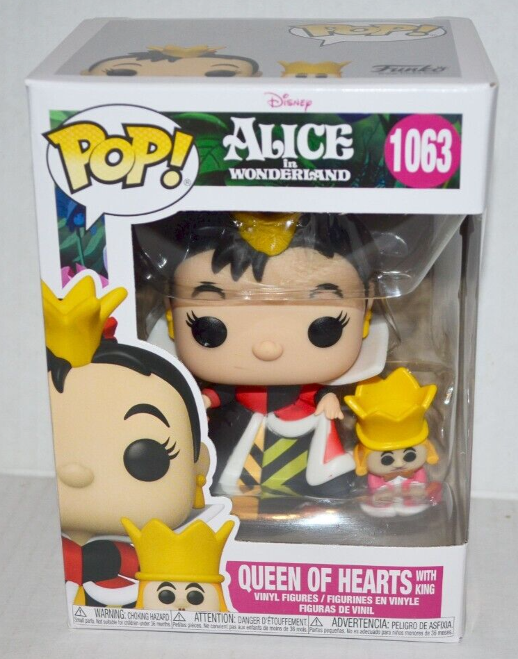 Funko Pop! Disney Alice Im Wunderland – Queen Of Hearts With King Black Light Exclusive Figur
