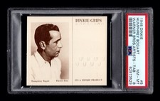 PSA 8 HUMPHREY BOGART 1948 Dinkie Grips Card #5 COMPLETE WITH TAB