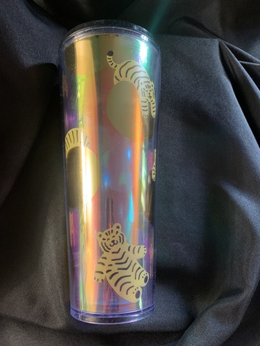Vaso Starbucks 2022 LUNAR AÑO NUEVO del Tiger Venti iridiscente 24 oz usado - Imagen 3 de 6