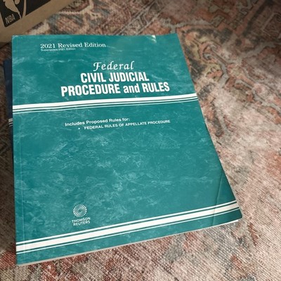 Federal Civil Judicial Procedure and Rules, 2021 revised ed. - Paperback - 